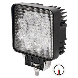 Pracovní LED hranaté světlo 12-24 V s 9 -ti led diody se svítivostí 2200 lm o výkonu 27 W
