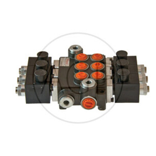 Hydraulický rozvaděč 40 L 24V 3x dvoučinný (A-B uzavřený) elektricky ovládaný.
