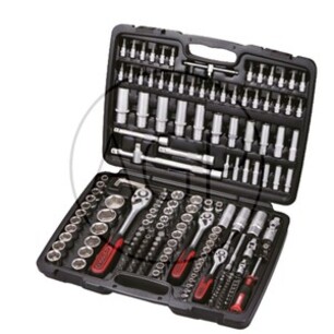 Sada nástrčných klíčů KS Tools 179-dílná v plastovém kufříku Superlock 1/4 + 3/8 + 1/2