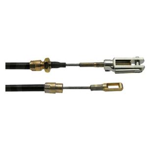 Sada 2 bovdenů brzdového lanka s tažným okem a vidlicovou hlavou pro přívěsy Peitz, WAP