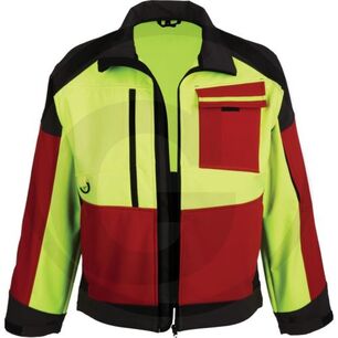 Lesnická softshellová bunda FOREST JACK RED velikost 58/60 - XL
