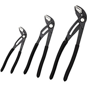 Sada nastavitelných kleští sikovky Black Edition o délce 180 mm, 250 mm, 300 mm