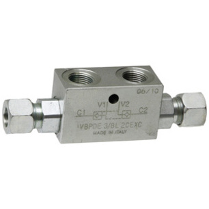 Hydraulický zámek se závity M18x1,5 a 3/8 pro hydraulický válec