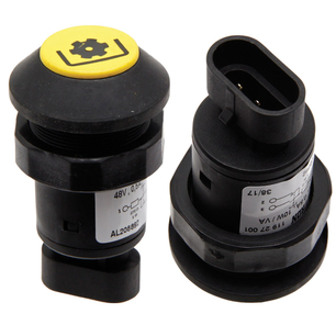 Spínací tlačítko pro sepnutí vývodové hřídele PTO na blatník traktoru John Deere