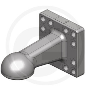 Schrmüller, tažné oko, 2-děrá příruba
