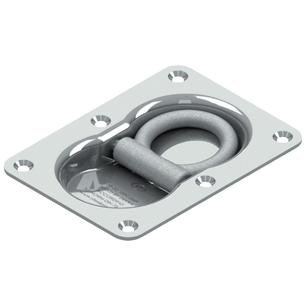 Kotevní miska s okem pozinkovaná o rozměru misky 146 × 106 mm