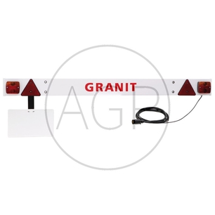 Zadní osvětlení příček, koncová světla s panelem z umělé hmoty 1600 mm 8,5 m kabel