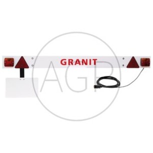Zadní osvětlení příček, koncová světla s panelem z umělé hmoty 1600 mm 8,5 m kabel