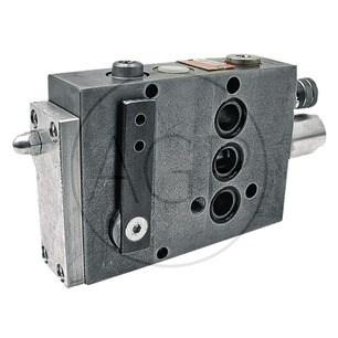 Přídavný hydraulický rozvaděč pro Deutz-Fahr, rozměr 130 x 220 x 50 mm, připojovací závit M18 x 1,5