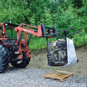 Palivové dřevo Big-Bag o nosné síle 1000 kg