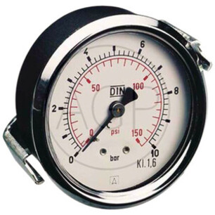 M-DH-50-0/6-1/4-St-bar/psi D=50mm Zadní přípoj