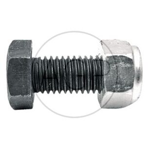 Šroub s maticí k mulčovači vhodný pro Dücker M12 x 1,75 x 30 mm