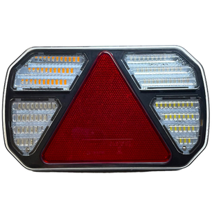 Zadní LED světlo pro přívěsy 12 -24 V na levou stranu s variabilním uchycením