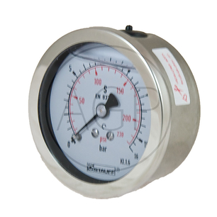 Manometr 16 bar o průměru 63mm - 1/4
