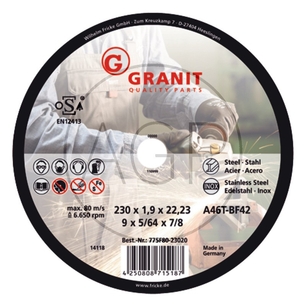 Řezný tenký kotouč o průměru 125 mm a síle 1 mm do flexe v balení 25 ks