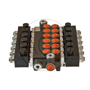 Hydraulický rozvaděč 80L 24V 6x dvoučinný (A-B uzavřený) elektricky ovládaný