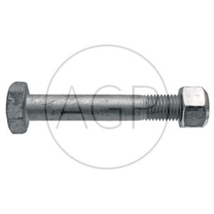 Šroub s maticí vhodný pro mulčovače Berti, Müthing M16 x 2 x 100 mm