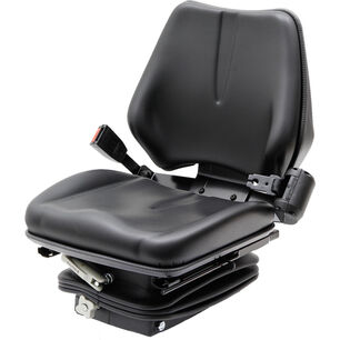Sedačka mechanicky odpružená do traktoru potažená koženkou 