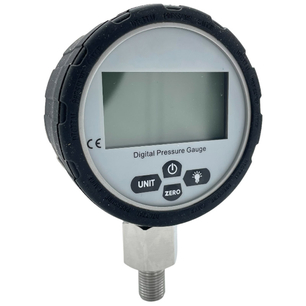 Digitální manometr s rozsahem měření 0-700 bar se závitem 1/4 a o průměru budíku 80 mm