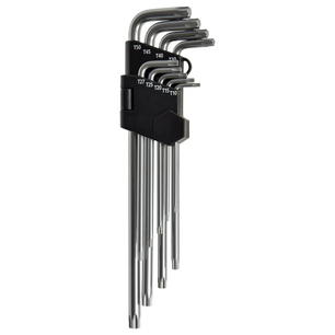 Sada torx úhlových klíčů TX dlouhé provedení v sadě 9 ks