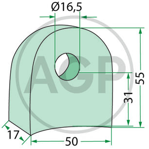 Držák vhodný pro různé typy mulčovačů