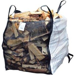 Palivové dřevo Big-Bag o rozměru 900 x 900 x 1400 mm