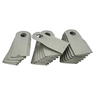 Sada 25 ks pravých nožů Kuhn K6807550 o rozměru 119x54 mm pro rotační diskové sekačky