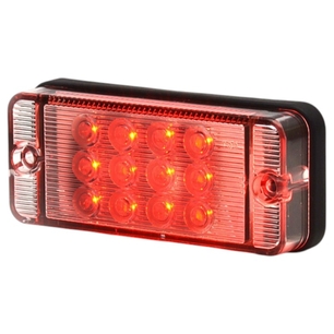 LED mlhové světlo červené – 12/24 V, IP66/IP68, universální