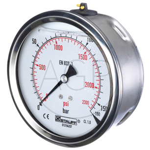 Manometr 160 bar o průměru 63mm - 1/4