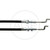AS-Motor brzdové lanko motoru o délce 1220 mm