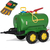 Stříkající cisterna Rolly Toys rollyTanker John Deere za šlapací traktor + dárek dětské rukavice Bosch