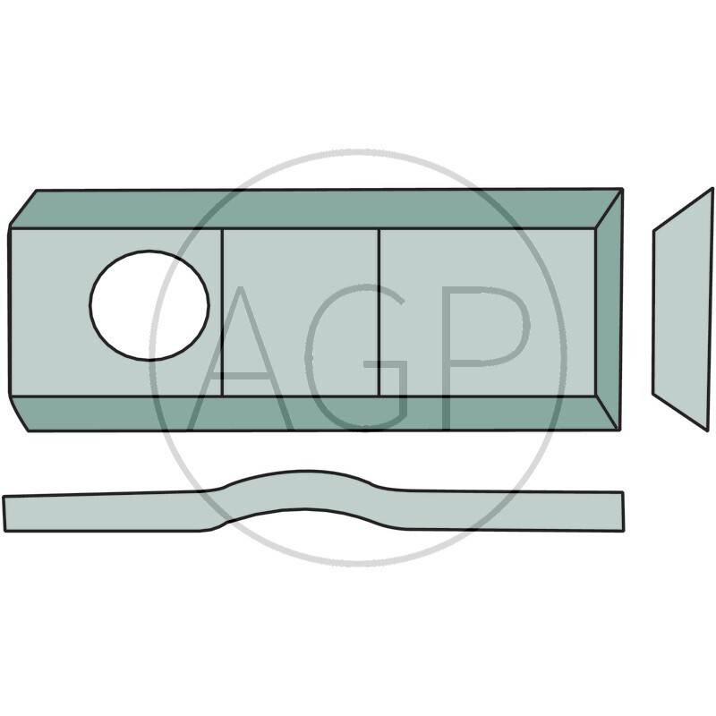 Nože do rotační sekačky ŽTR v balení 25ks , PZ-Zweegers, Agrostroj, Kverneland o rozměru 105 x 46 x 3 mm
