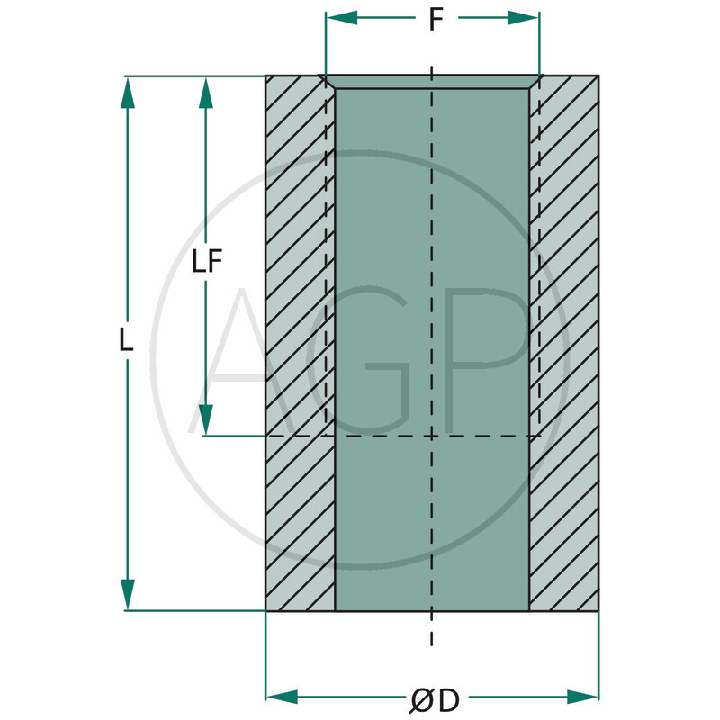 Vsuvka k navaření 3/8 - L42mm