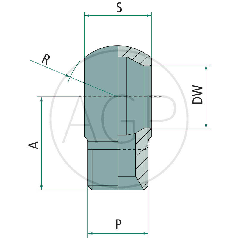 Oko 1/4 BSP x BSP 60°