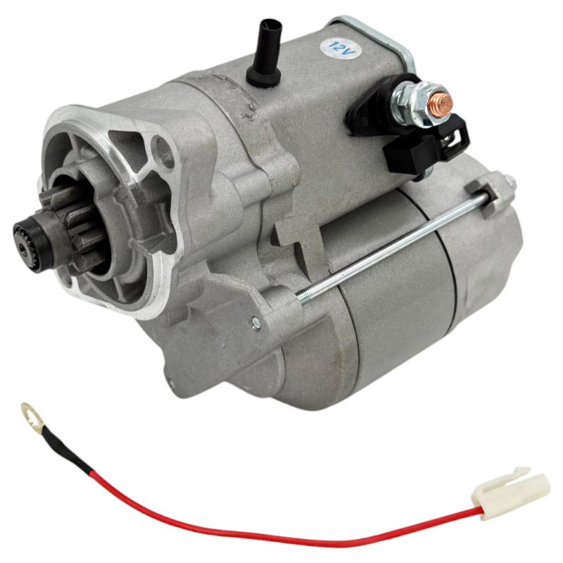 Startér pro motory Kubota 12 V a výkonu 1,4 kW s 9 zuby na pastorku pro Kubota 16611‑63013 / DSN2086