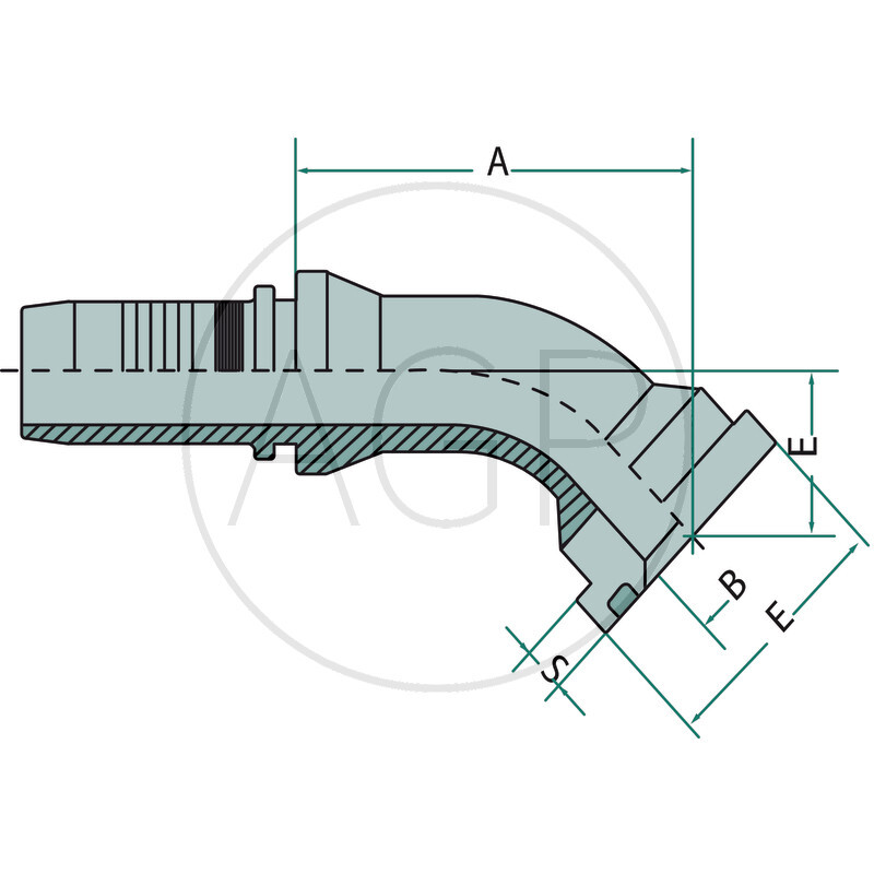 PN 20 SFS-CAT 3/4 45°