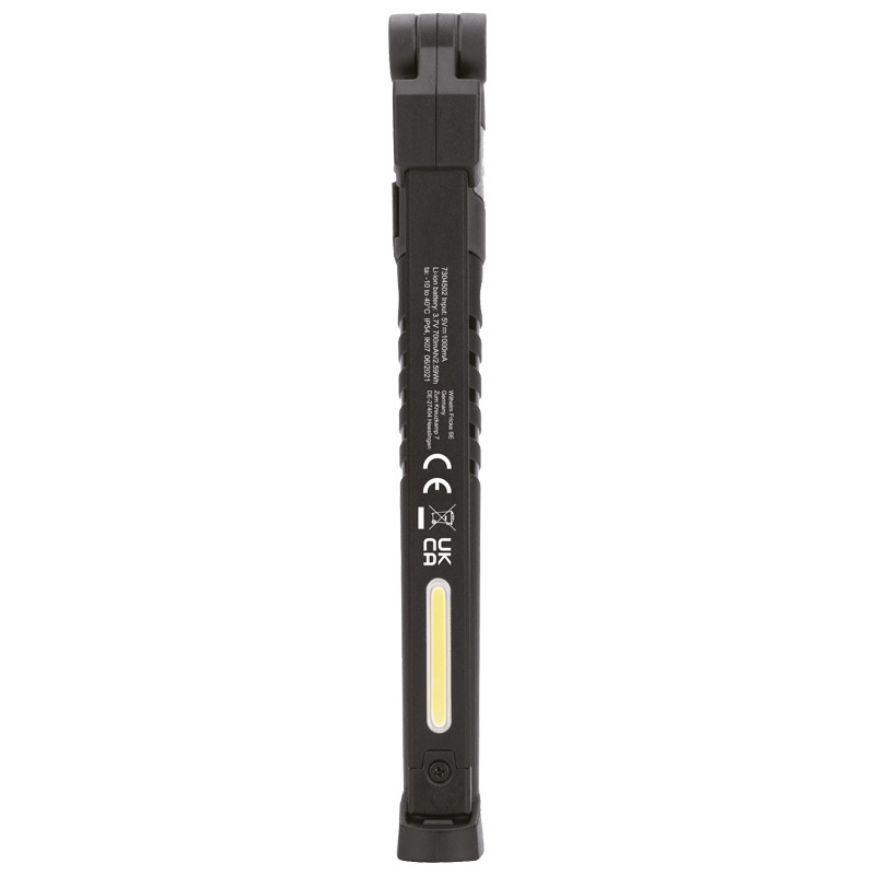 LED aku servisní ultra tenká svítilna s dobíjecí baterií s 3 světly a magnetickou základnou