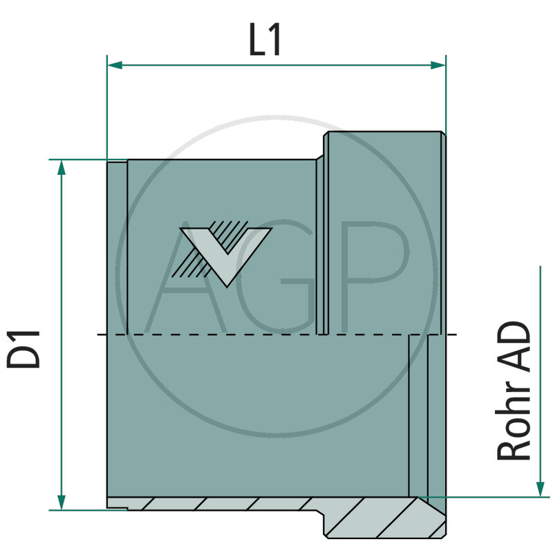 DHJ 1.1/4 VA Tlaková objímka
