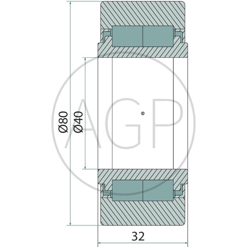 Pojezdová kladka pro Mengele, na typy LW/LAW Garant 324, 545, 325, 330, 430, 435, 432, 532, 535