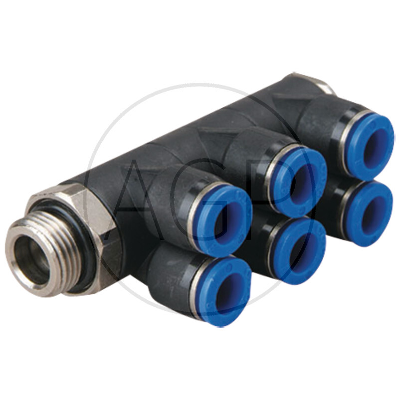 B-YVTEd3-12-3/8-KU Y-rozdělovač-šroubení