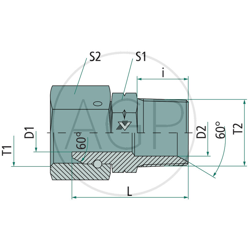 GA-DKR 1/2 - BSPT 1/2 VA