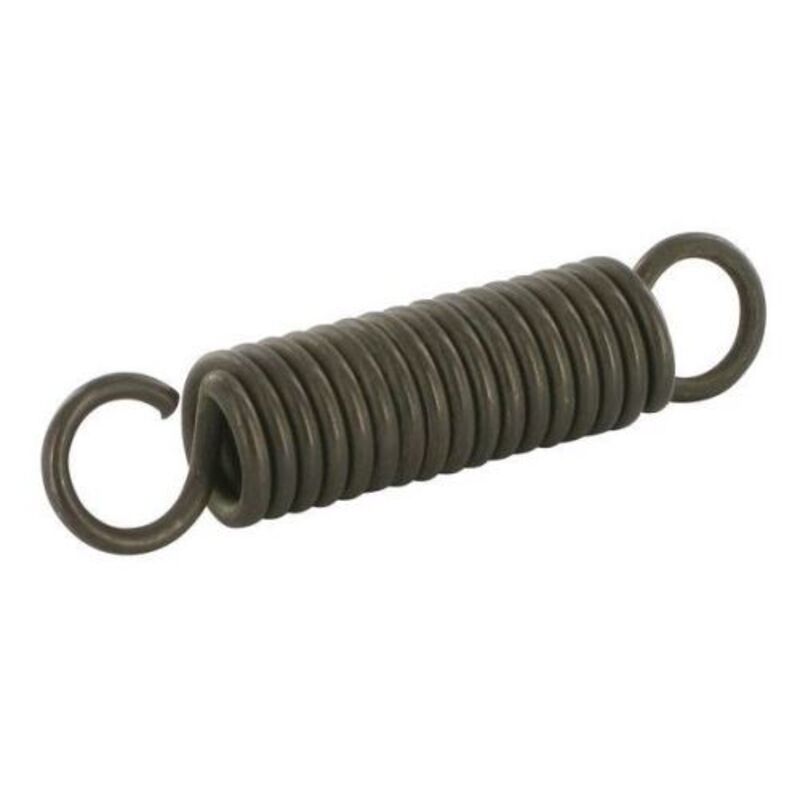 Pružina s pružinovým uzávěrem pro opěrné kolo přívěsu Simol s rozměrem 3,5 x 22 x 102 mm