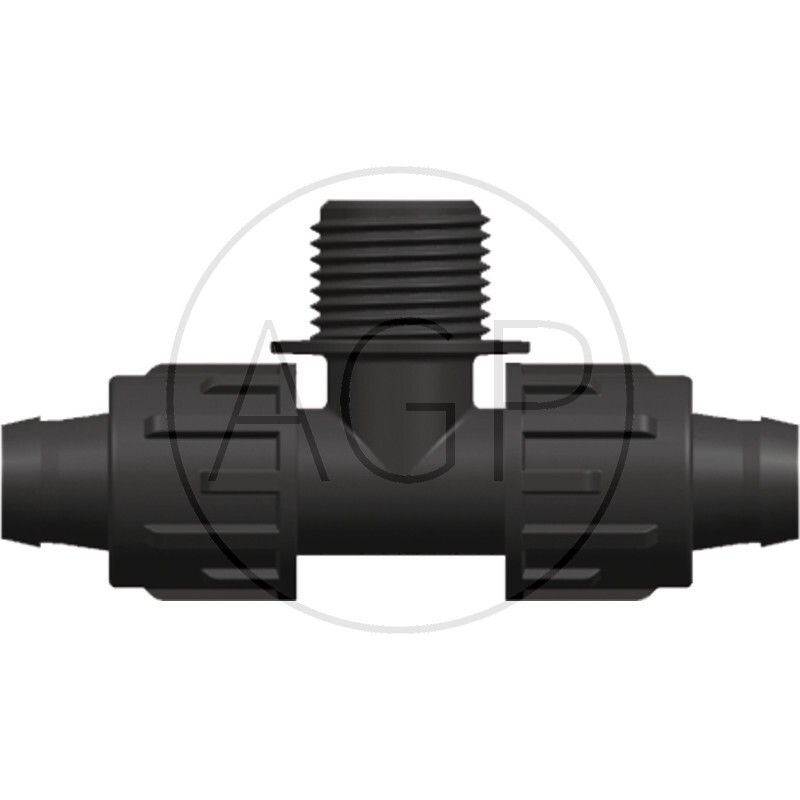 T-kus na přípoj 17 x 3/4 x 17, vnější závit 3/4