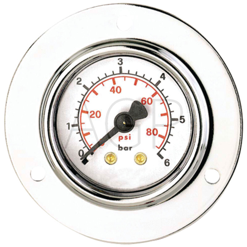 M-FH-63-0/2,5-1/4-St-bar/psi D=63mm Zadní přípoj