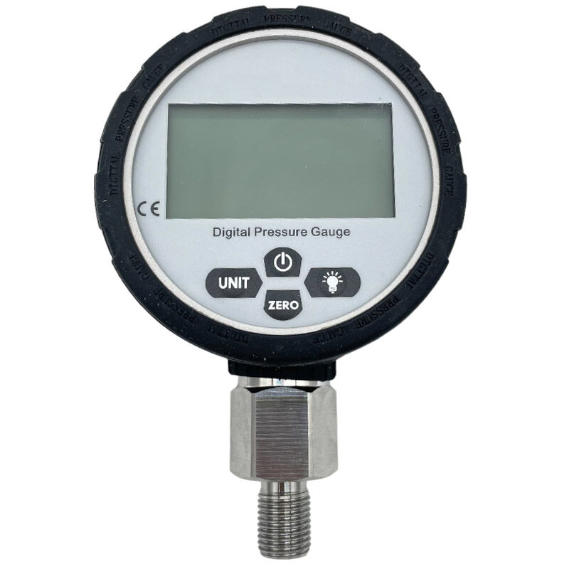 Digitální manometr s rozsahem měření 0-700 bar se závitem 1/4 a o průměru budíku 80 mm