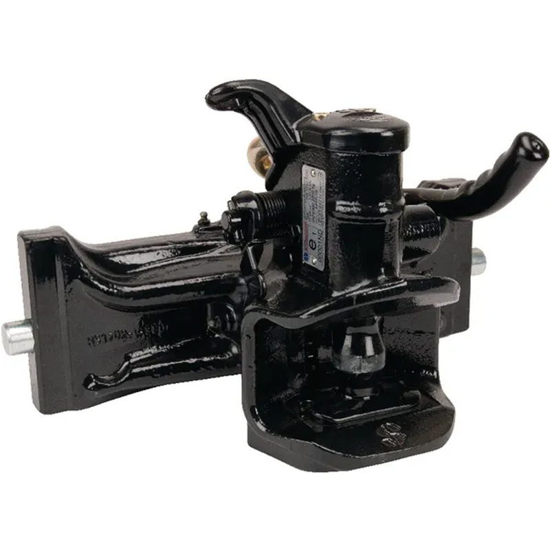 Sauermann automatický závěs o šířce 390 mm se zajišťovacími čepy 25 mm a D hodnotou 120,9 kN do konzole traktoru