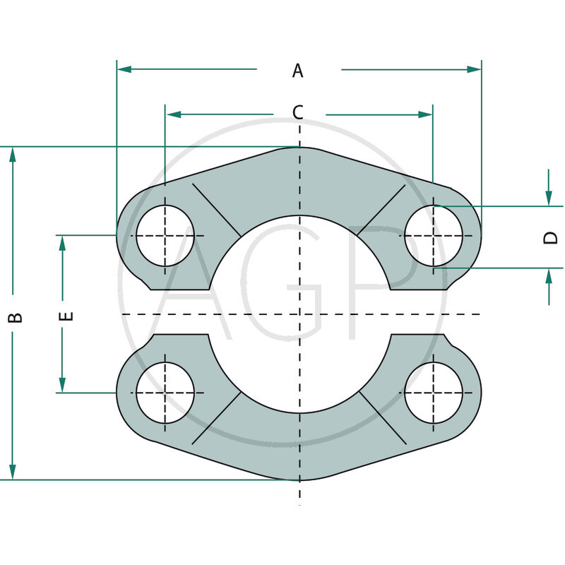 SAE Přirubová polovina 6000 - 1