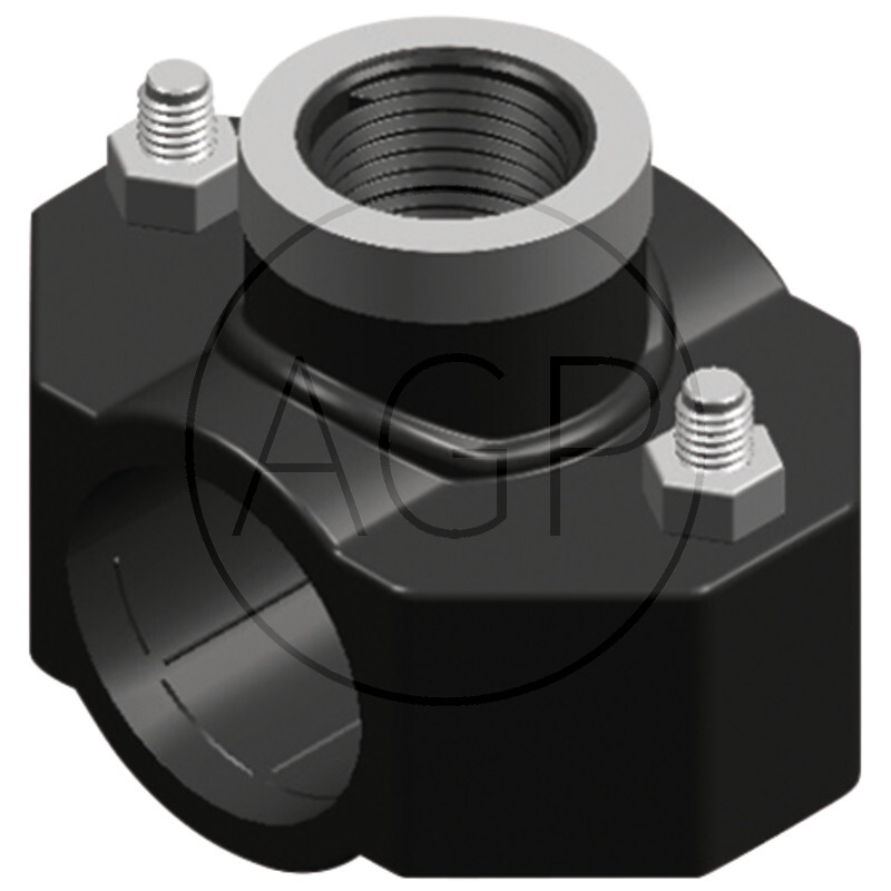 Svorka pro potrubí o průměru vnější trubky 40 mm, přípoj 1/2