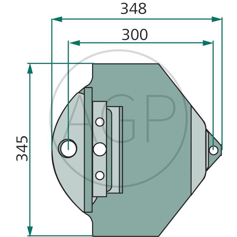 Skluznice levá/středová pro Deutz-Fahr, Vicon/PZ