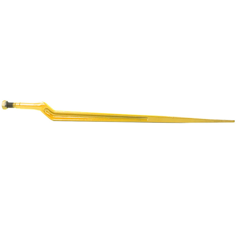 Spodní zalomený hrot pro vidle na hnůj o délce 880 mm a závitu M22